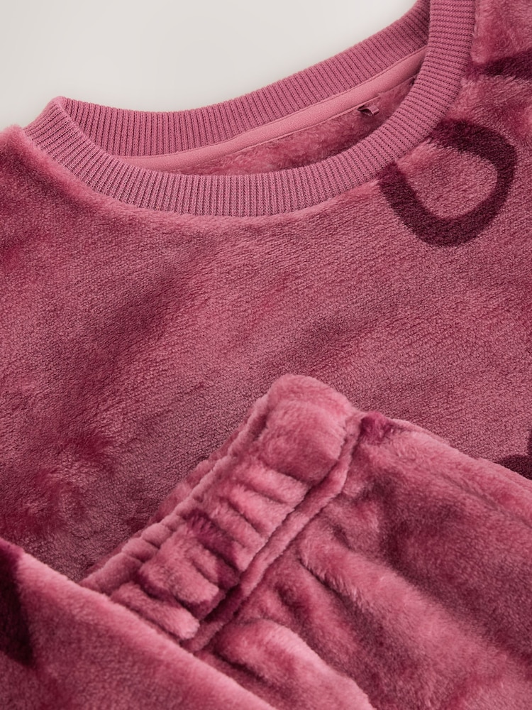 Berry Pink Bow Cosy Fleece Pyjamas (3-16yrs) - Image 8 of 8 Berry Pink Bow Cosy Fleece Pyjamas (3-16yrs) - Image 8 of 8
