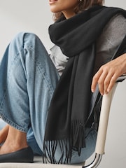 Black Midweight Scarf - Image 4 of 7