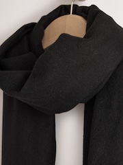Black Midweight Scarf - Image 6 of 7