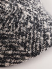 Monochrome Herringbone Baker Boy Cap - Image 5 of 6