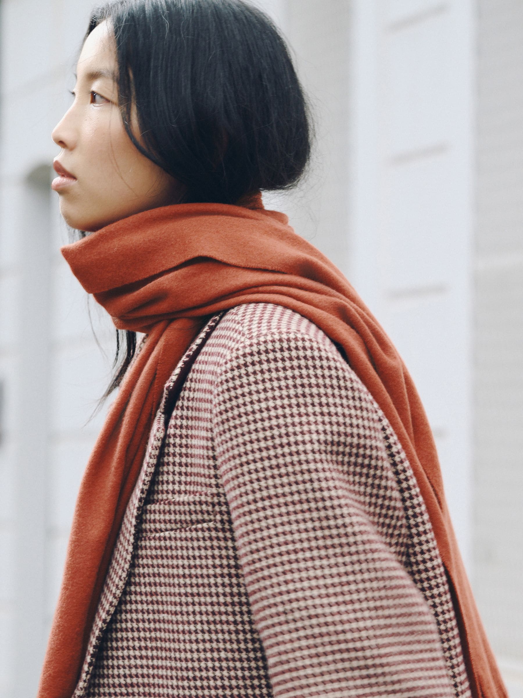 Buy Rust Brown Midweight Scarf from Next USA