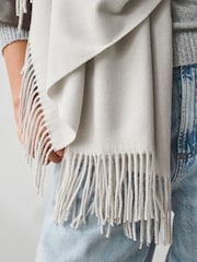 Açıq Boz - Ortaçəkili Scarf - 7şəkildən 4 şəkil