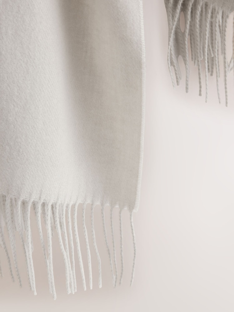 Açıq Boz - Ortaçəkili Scarf - 7şəkildən 7 şəkil