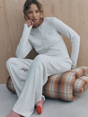 self. Long Sleeve Button Through Pyjamas Set - Bild 1 von 5