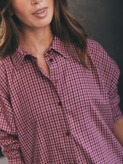 self. Red Check Shirt & Trouser Pyjamas Set - Image 5 of 8