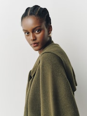 Olive Green Sailor Collar Knitted Cover-Up - Image 5 of 8