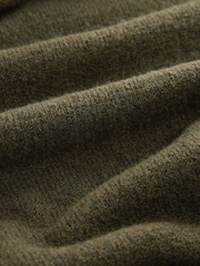Olive Green Sailor Collar Knitted Cover-Up - Image 7 of 8