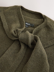 Olive Green Sailor Collar Knitted Cover-Up - Image 8 of 8