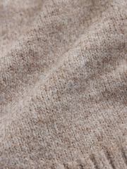 Oatmeal Scarf Detail Knitted Cover Up Jackets - Image 7 of 7