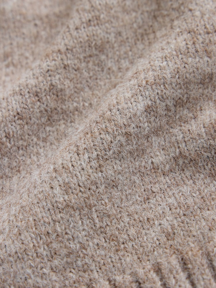Oatmeal Scarf Detail Knitted Cover Up Jackets - Image 7 of 7 Oatmeal Scarf Detail Knitted Cover Up Jackets - Image 7 of 7