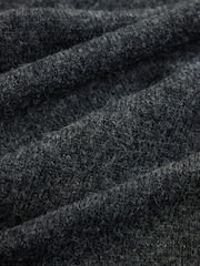 Charcoal Grey Scarf Detail Knitted Cover Up Jackets - Image 8 of 9