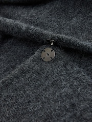 Charcoal Grey Scarf Detail Knitted Cover Up Jackets - Image 9 of 9