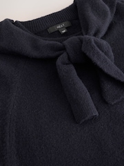 Navy Blue Sailor Collar Knitted Cover-Up - Image 8 of 8