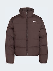 Brūna krāsa - adidas Originals Stand Collar Regening jaka - Attēls 6 no 6