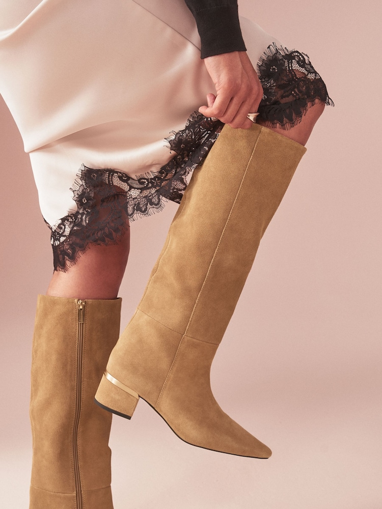 B by Ted Baker Pointed Knee High Boots - Image 2 of 8 B by Ted Baker Pointed Knee High Boots - Image 2 of 8