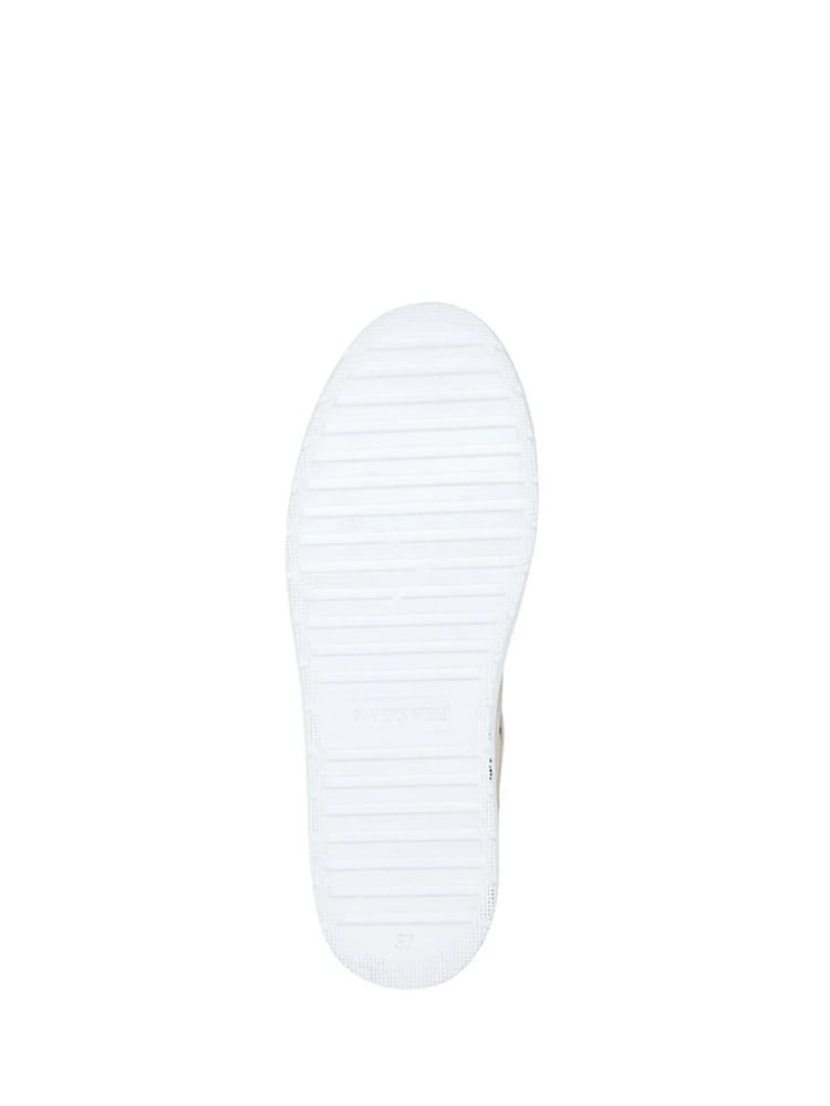Pavers Cream Wide Fit Chunky Lace-Up Trainers - Image 5 of 5