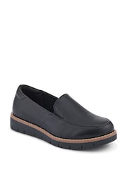 Pavers Black Wide Fit Elasticated Slip-On Shoes - Image 2 of 5