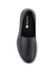 Pavers Black Wide Fit Elasticated Slip-On Shoes - Image 4 of 5