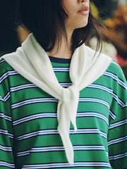 White Small Triangle Scarf - Image 1 of 8