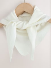 White Small Triangle Scarf - Image 7 of 8