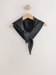 Charcoal Grey Small Triangle Scarf - Image 6 of 8