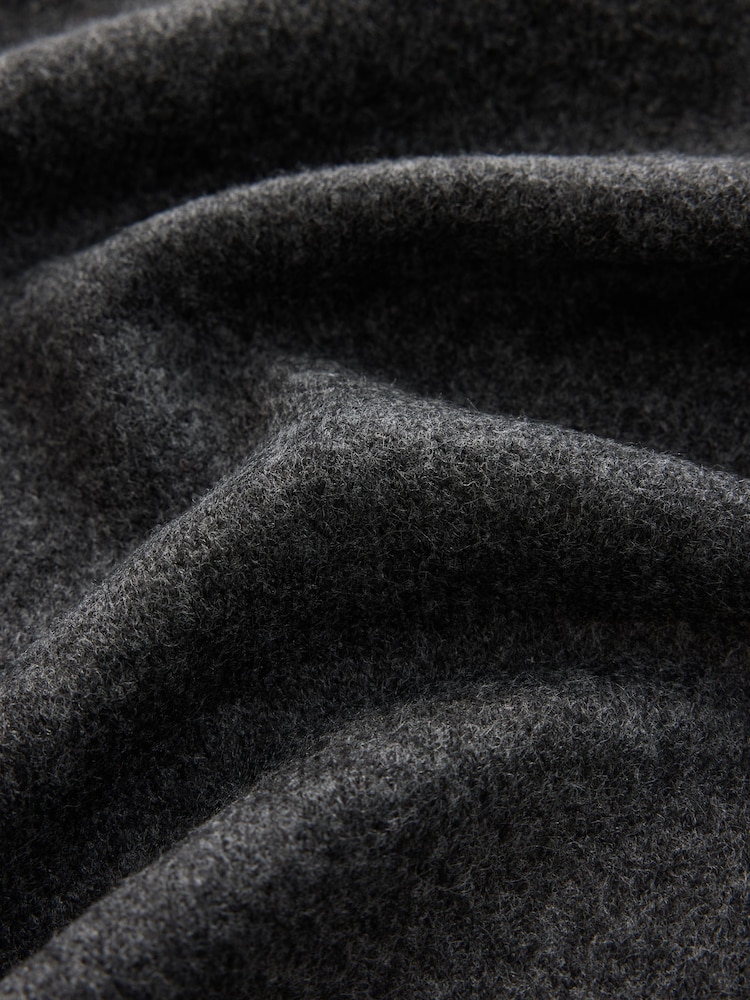 Charcoal Grey Small Triangle Scarf - Image 8 of 8