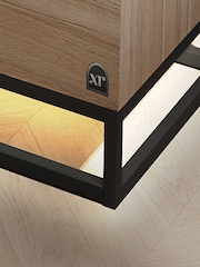 XR Living Oak Black Denver Chest with App Control LED Lights - Image 3 of 6