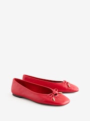 B by Ted Baker Leather Angled Toe Ballerina Shoes - Image 5 of 8