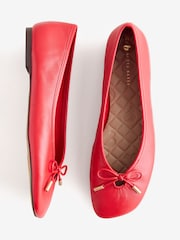 B by Ted Baker Leather Angled Toe Ballerina Shoes - Image 6 of 8