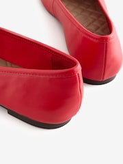 B by Ted Baker Leather Angled Toe Ballerina Shoes - Image 8 of 8
