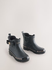 Baker by Ted Baker Faux Fur Lined Croc Welly Boots with Bow - სურათი 2 6-დან