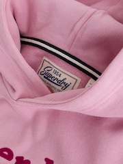 Superdry Pink Graphic Graphic Hoodie - Image 10 of 12