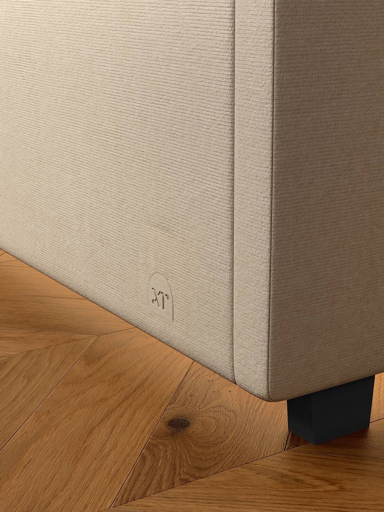 XR Living Natural Stone Maisie Velvet Ottoman Bed with Under Frame Lighting - Image 2 of 6