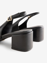 Μαύρο - B by Ted Baker Leather Snaffle Slingback Heels - Εικόνα 8 από 8