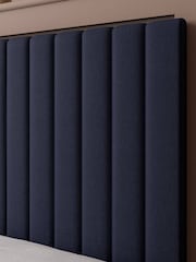 XR Living Navy Blue Maisie Velvet Ottoman Bed with Under Frame Lighting - Image 3 of 6