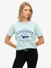 Superdry Blue Heritage Hamptons T-Shirt - Image 2 of 5