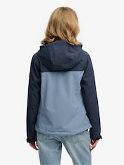 Superdry Blue Hooded Colourblock Trekker Jacket - Image 2 of 7