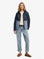 Superdry Blue Hooded Colourblock Trekker Jacket - Image 4 of 7