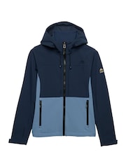 Superdry Blue Hooded Colourblock Trekker Jacket - Image 7 of 7