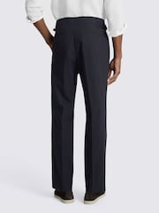 Azul marino - MOSS Cotton Pleated Trousers - Imagen 3 de 4