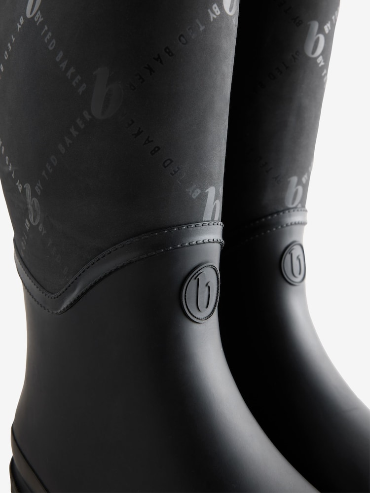 B by Ted Baker Monogram Neoprene Wellies - Imaginea 8 din 8