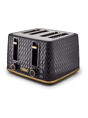 Tower Black Empire 4 Slice Toaster - Image 1 of 9