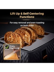 Tower Black Empire 4 Slice Toaster - Image 7 of 9