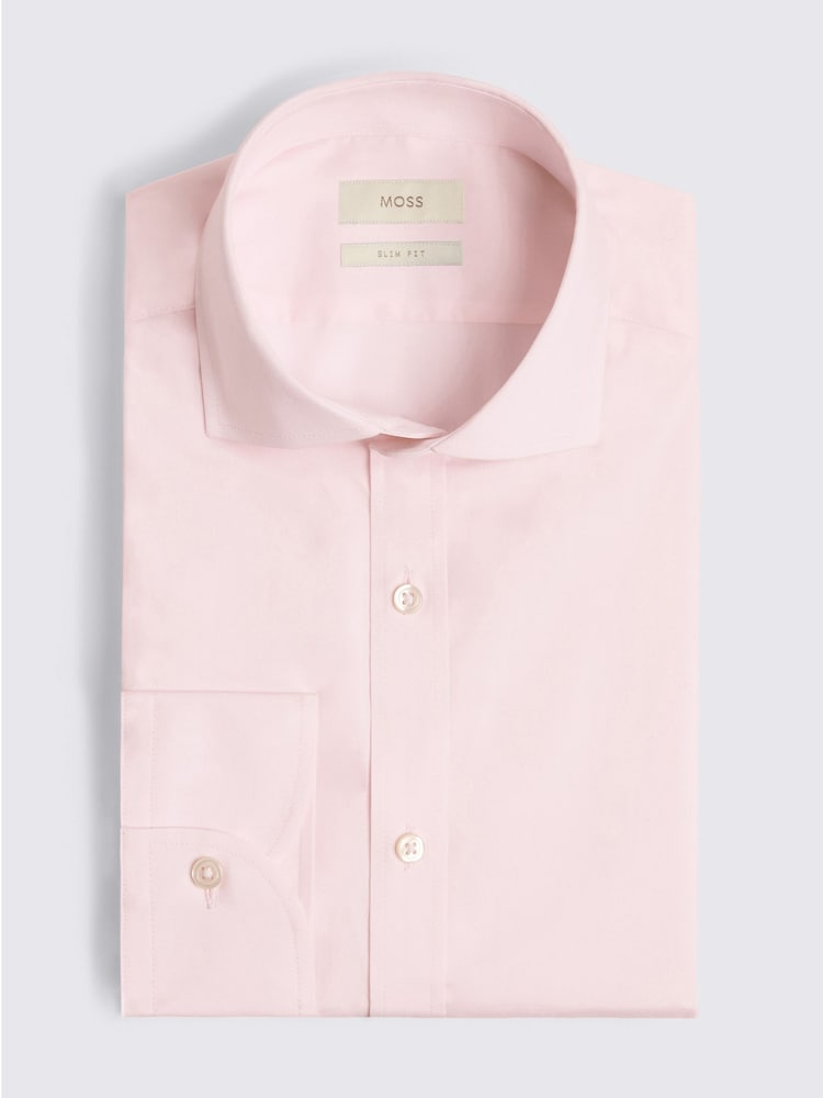 وردي - قميص تلبيس رشيق قابل للتمدد من Moss - Image 3 of 3