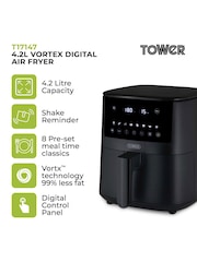 Tower Black Vortx Digital 4.2L Air Fryer - Image 2 of 11