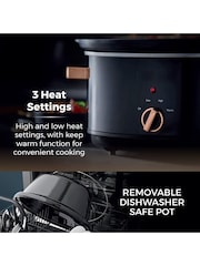 Tower Rose Gold Slow Cooker - Image 5 of 12