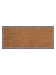My Mat Taupe Border Coir Runner Doormat - Image 1 of 2