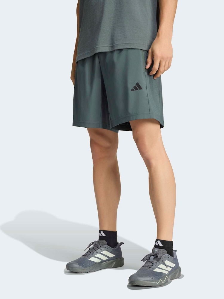 adidas Dark Grey Workout Essentials Base Woven Shorts - Image 1 of 6
