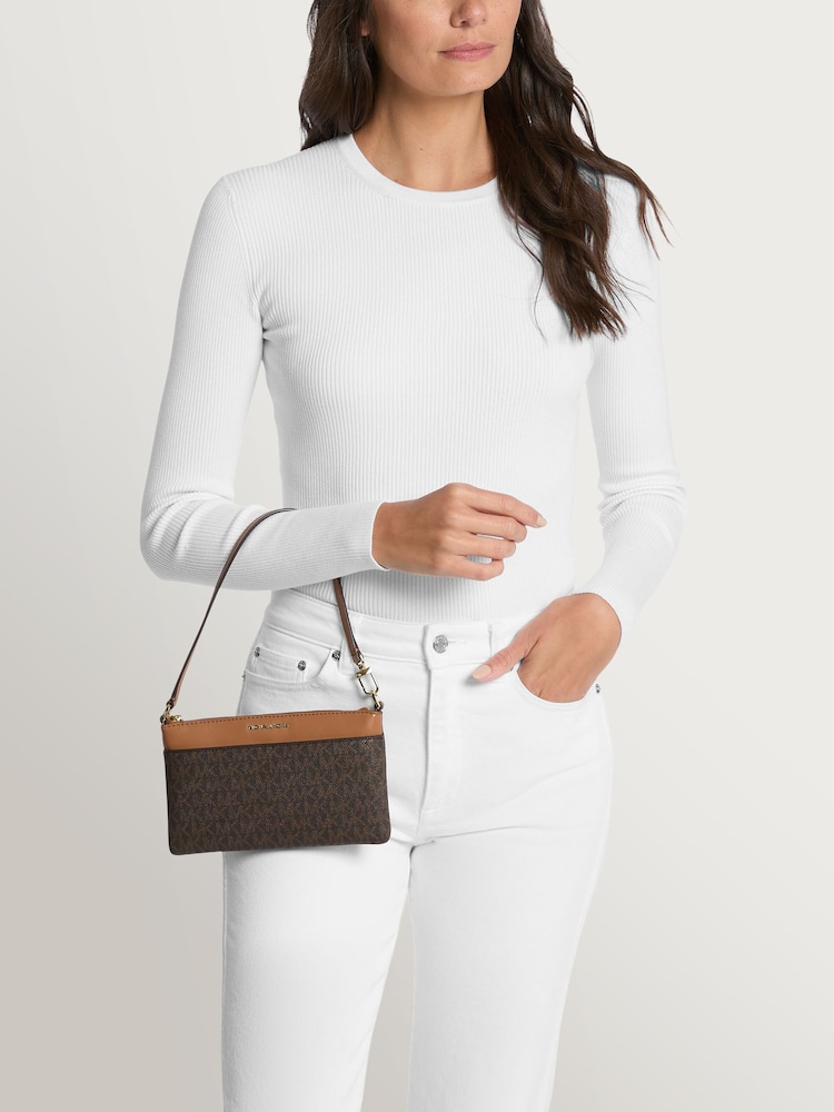 Michael Kors Brown Jet Set Medium Bag - Image 3 of 3