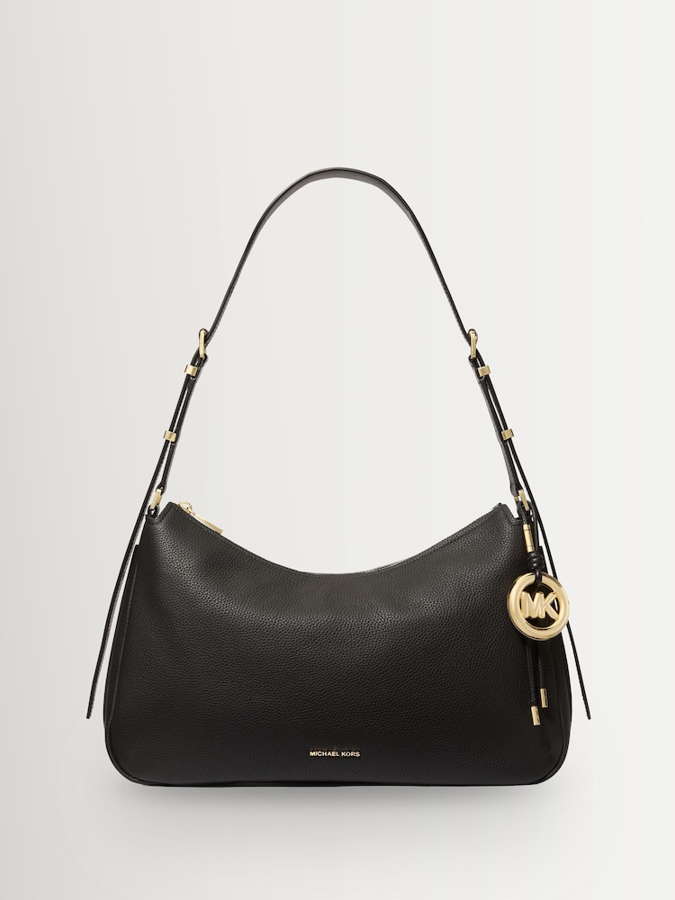 Michael Kors Black Nolita Medium Convertible Shoulder Bag - Image 1 of 3